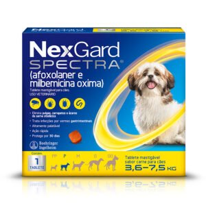 Nexgard Spectra para Cães de 3,6 a 7,5kg (1 Tablete)