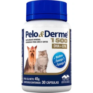 Pelo e Derme 1500 DHA + EPA 45g