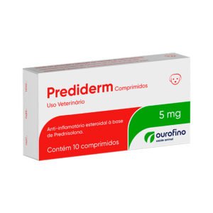 Prediderm 5mg (Prednisolona) – Cartola Com 10 Comprimidos