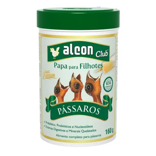 alcon club papa para filhotes passaros 160g