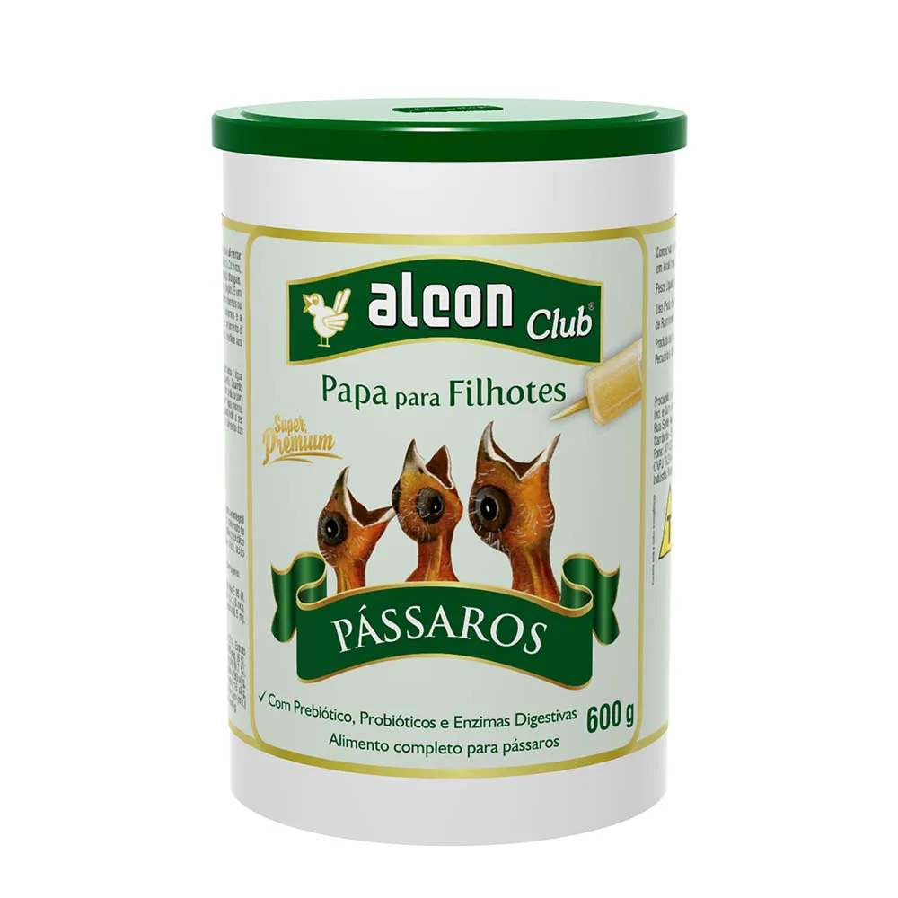alcon club papa para filhotes passaros 600g