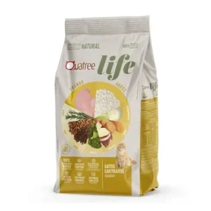 Quatree Life Gatos Castrados Frango e Arroz 20kg