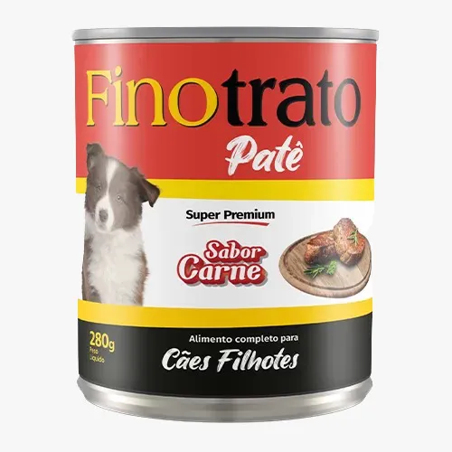 lata_fino_trato_pate_cao_filhote_carne_280g_super_premium