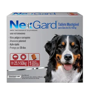 Nexgard 136mg (Afoxolaner) para Cães de 25,1kg a 50kg - 1 Unidade
