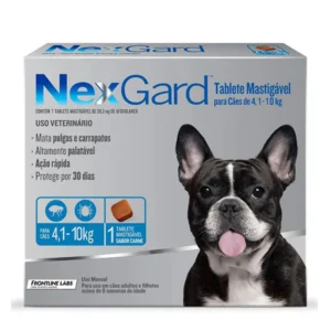 Nexgard 28,3mg (Afoxolaner)  para Cães de 4,1kg a 10kg - 1 Unidade