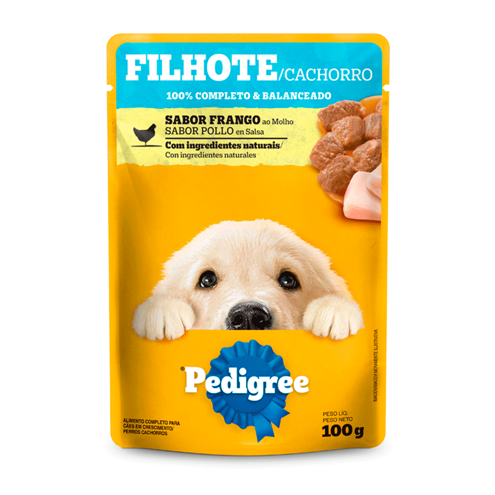 pedigree sache filhote frango