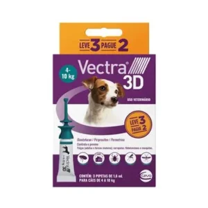 Vectra 3D 1,6ml para Cães de 4kg a 10kg