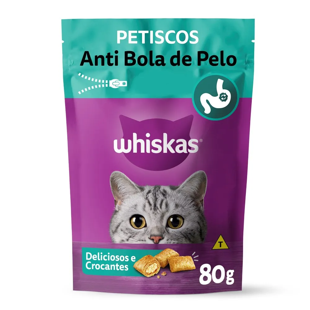 whiskas petisco anti bola de pelo
