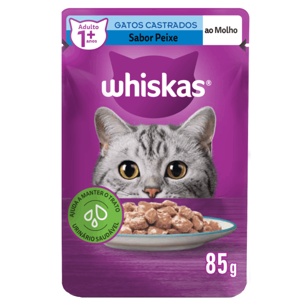 whiskas sache castrado peixe