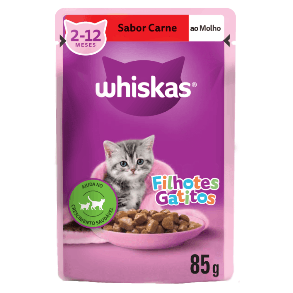 whiskas sache filhote carne